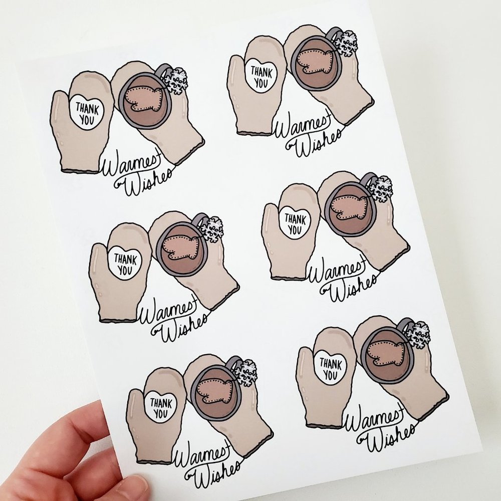 LB048 Warmest Wishes Poshmark Sticker [Price Firm] - Picture 5 of 9